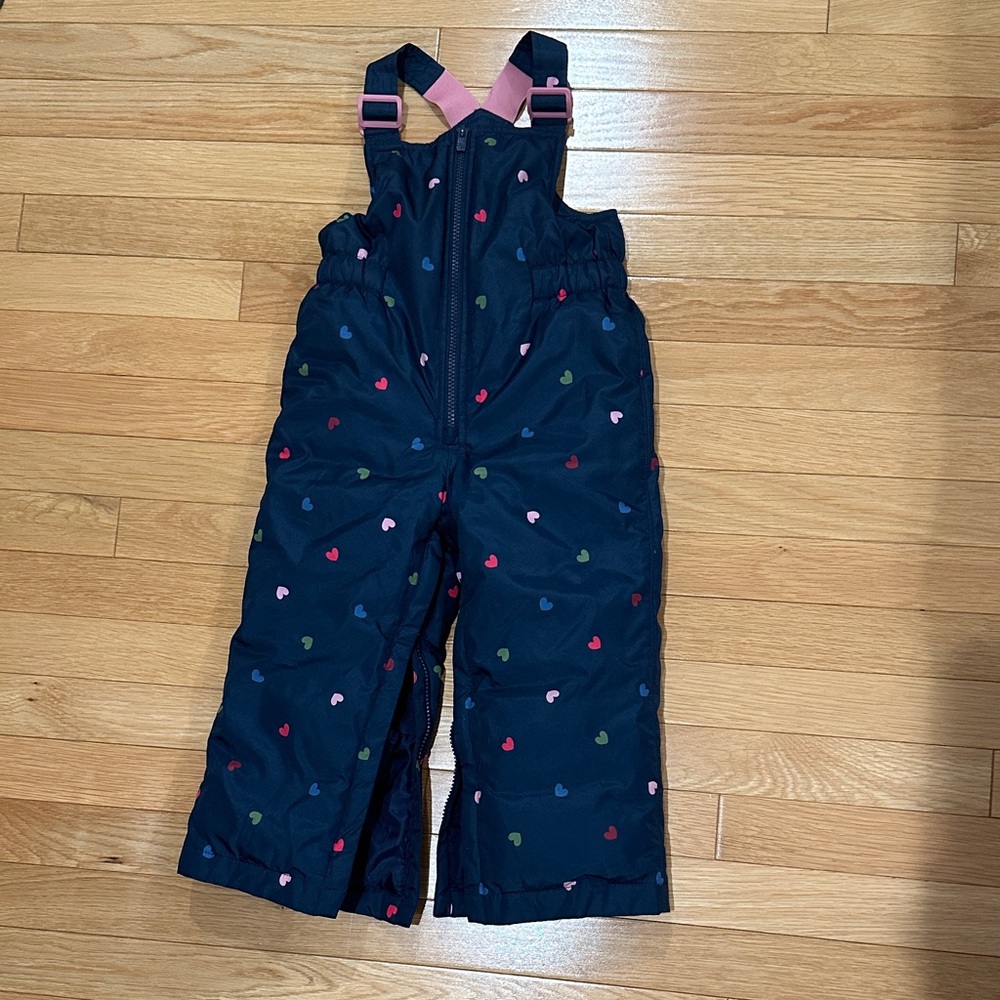 Gap Kids Navy Heart Print Snow Pants